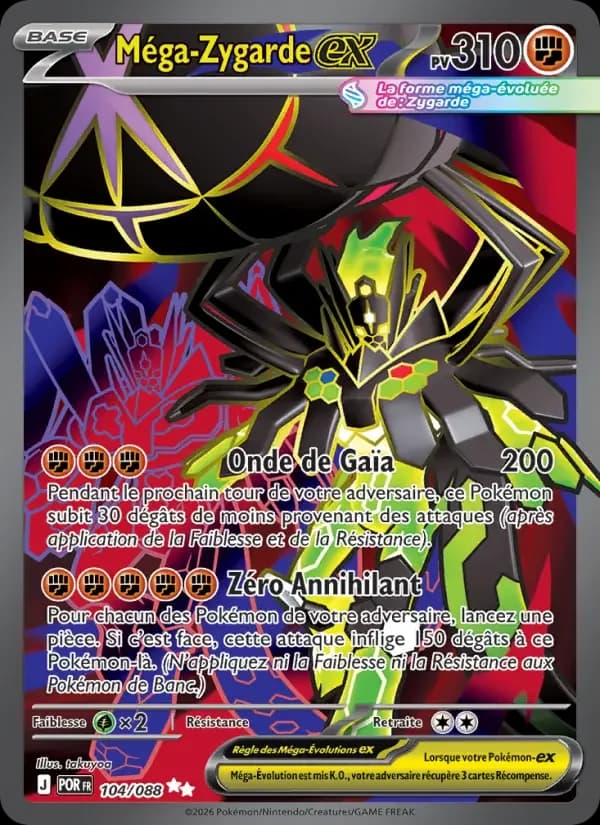 Carte Pokémon Méga-Zygarde-ex — Équilibre Parfait