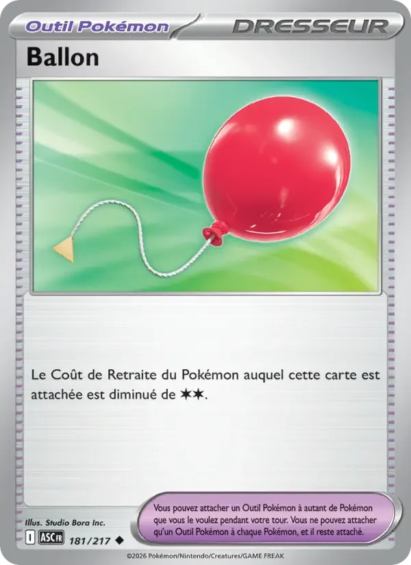 Carte Pokémon Ballon — Héros Transcendants