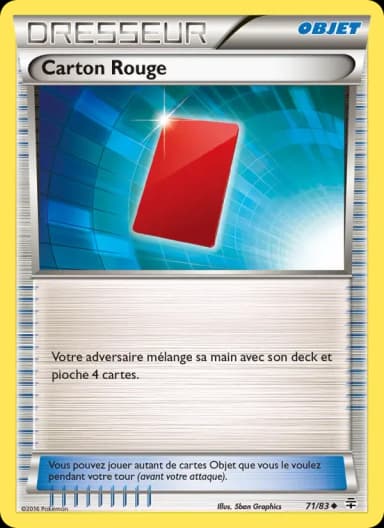 Carte Carton Rouge