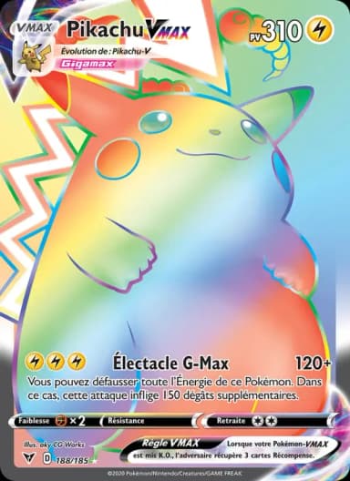 Carte Pikachu VMAX