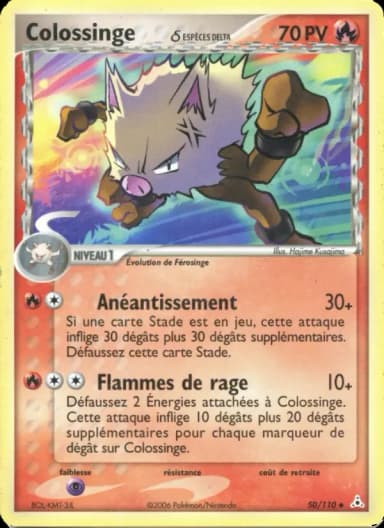 Carte Colossinge δ