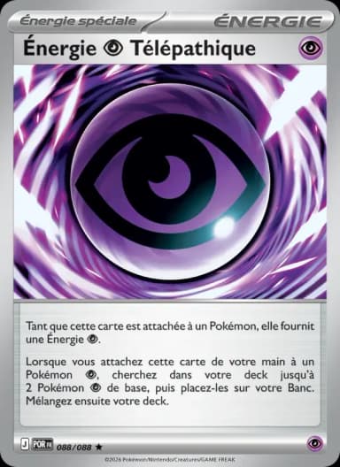 Carte Énergie Psychic Télépathique