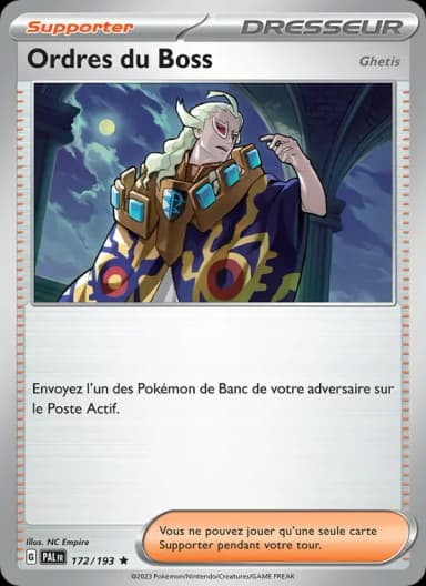 Carte Ordres du Boss