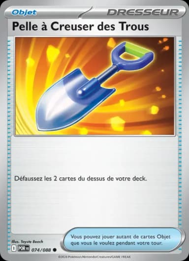 Carte Pelle à Creuser des Trous