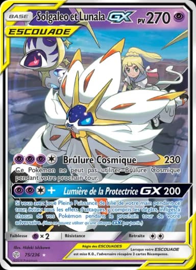 Carte Solgaleo et Lunala GX