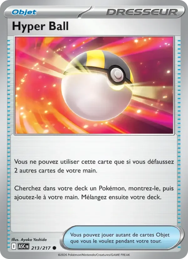 Carte Pokémon Hyper Ball — Héros Transcendants