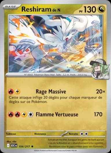 Carte Reshiram de N