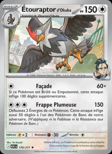 Carte Étouraptor d'Okuba