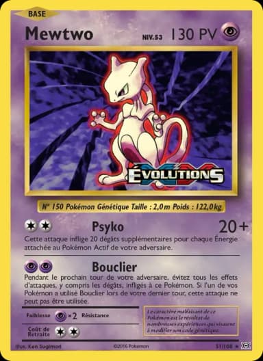 Carte Mewtwo