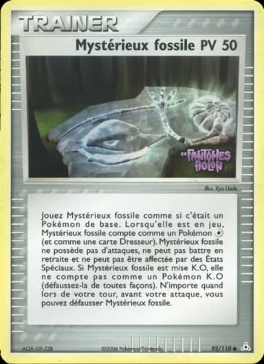 Carte Mystérieux fossile