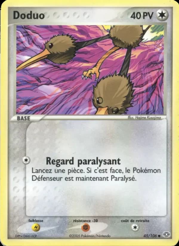 Carte Pokémon Doduo — Émeraude