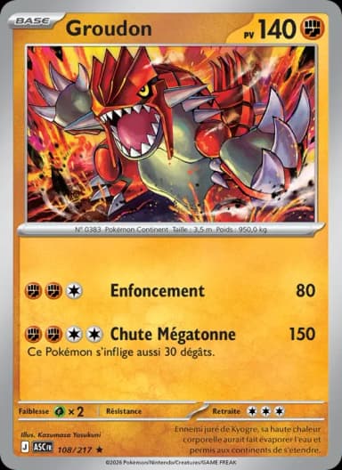 Carte Groudon