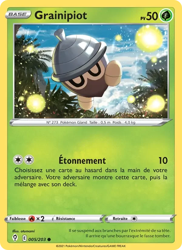 Carte Pokémon Grainipiot — Évolution Céleste