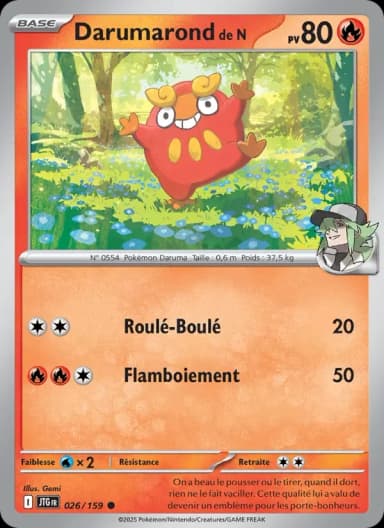 Carte Darumarond de N