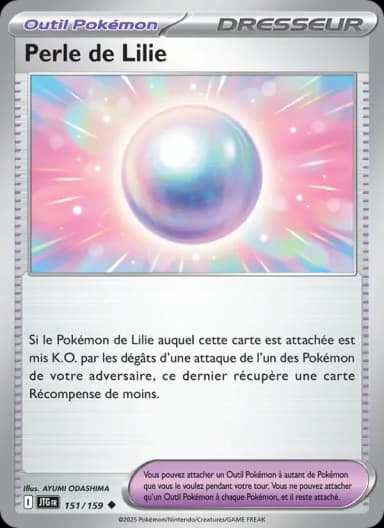 Carte Perle de Lilie