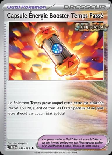 Carte Capsule Énergie Booster Temps Passé