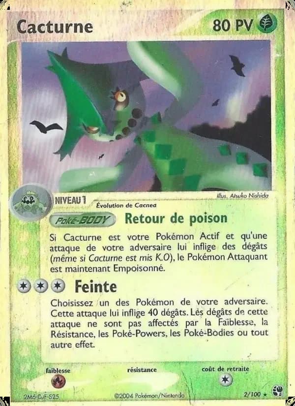Carte Pokémon Cacturne — Tempête de Sable
