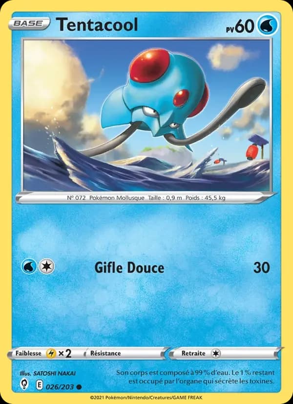 Carte Pokémon Tentacool — Évolution Céleste