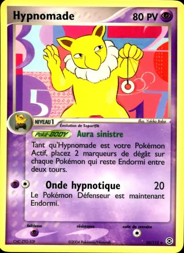 Carte Pokémon Hypnomade — Rouge Feu & Vert Feuille