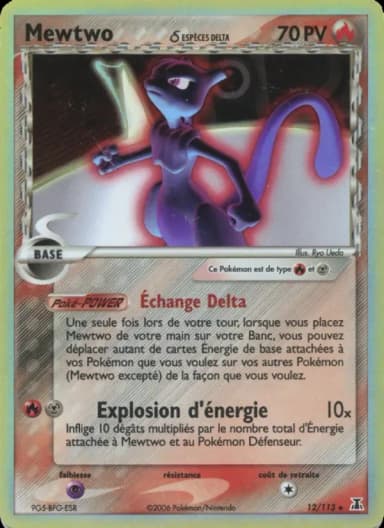 Carte Mewtwo δ
