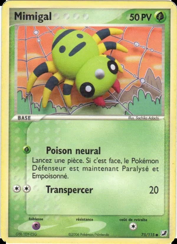 Carte Pokémon Mimigal — Forces Cachées