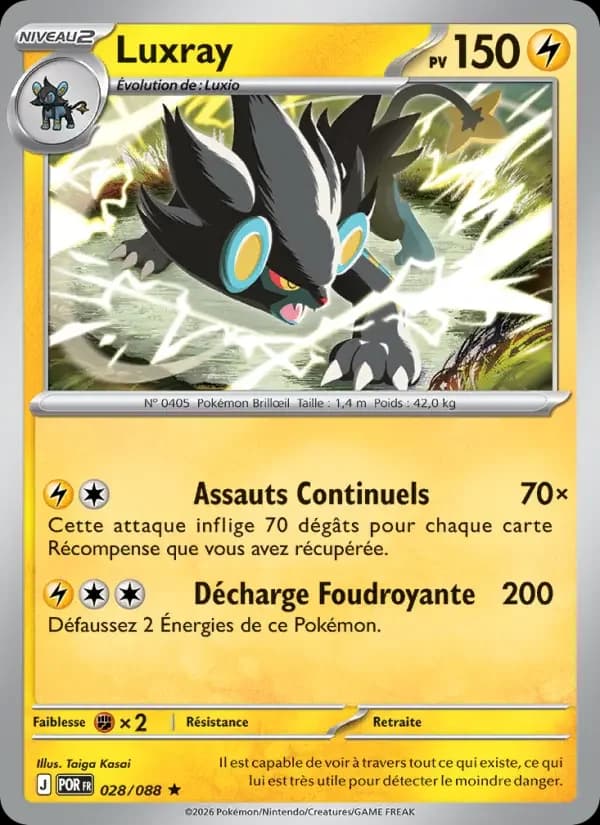 Carte Pokémon Luxray — Équilibre Parfait
