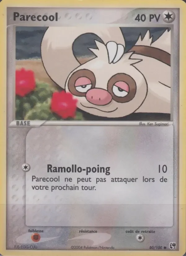 Carte Pokémon Parecool — Tempête de Sable
