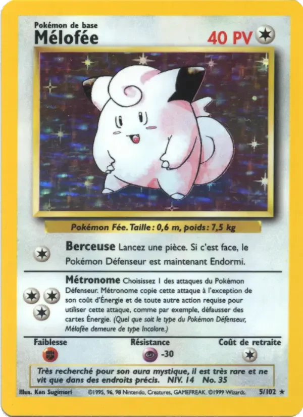 Carte Pokémon Mélofée — Set de base
