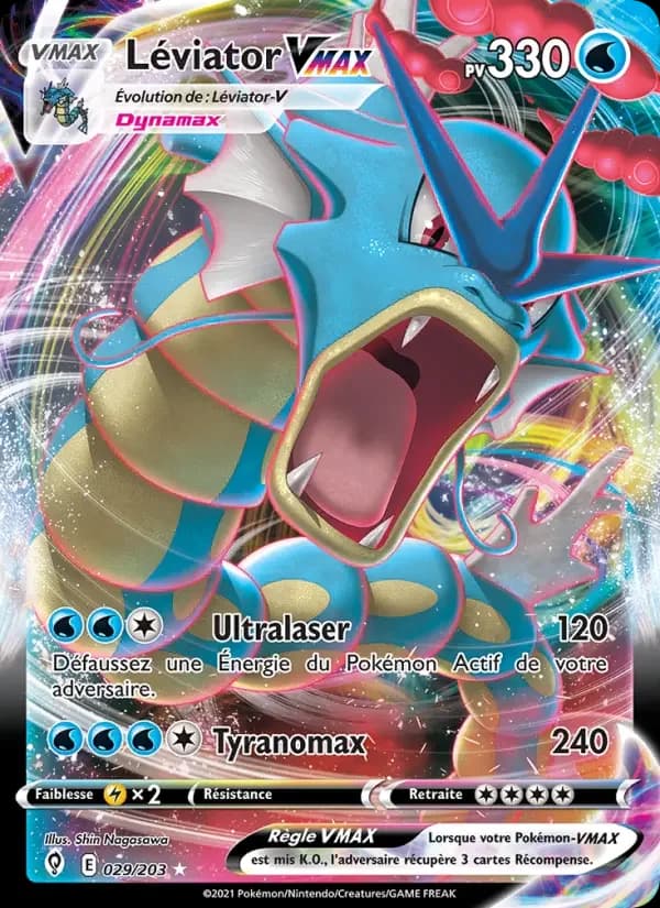 Carte Pokémon Léviator VMAX — Évolution Céleste