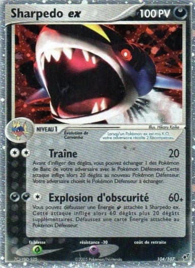 Carte Sharpedo ex