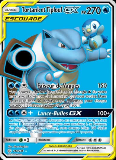 Carte Tortank et Tiplouf GX