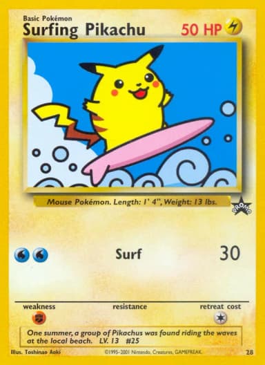 Carte Surfing Pikachu