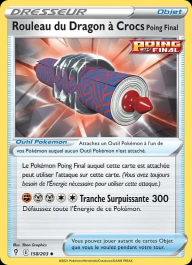 Carte Rouleau du Dragon à Crocs Poing Final
