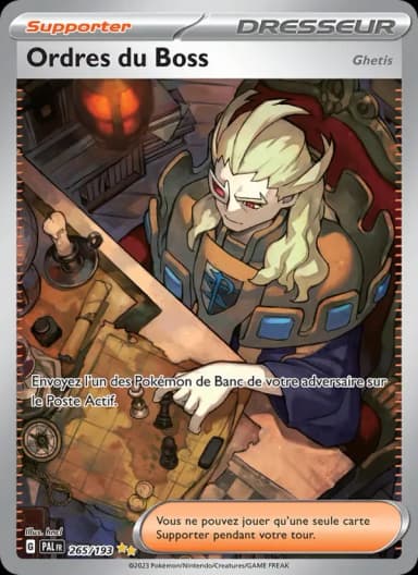Carte Ordres du Boss