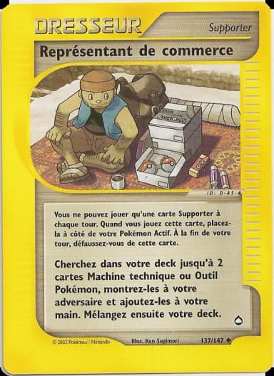 Carte Représentant de commerce