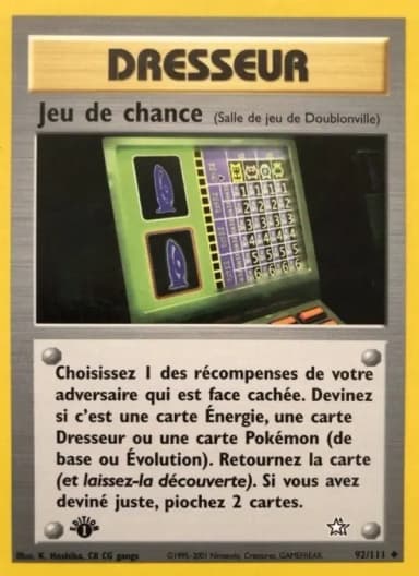 Carte Jeu de chance