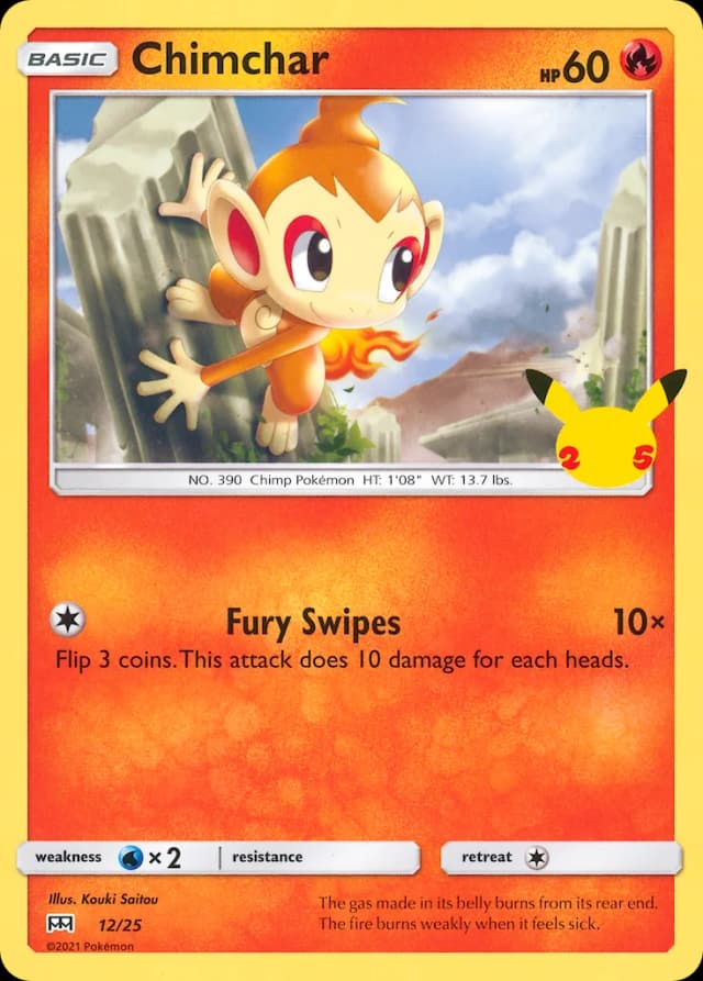 Carte Pokémon Chimpenfeu — 2021 Promo McDonald's
